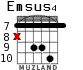 Emsus4 for guitar - option 3