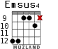 Emsus4 for guitar - option 4