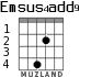Emsus4add9 for guitar - option 2