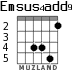 Emsus4add9 for guitar - option 3