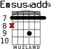 Emsus4add9 for guitar - option 5