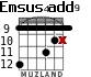 Emsus4add9 for guitar - option 7