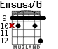 Emsus4/G for guitar - option 5