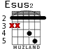 Esus2 for guitar - option 2