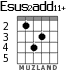 Esus2add11+ for guitar - option 4