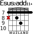 Esus2add11+ for guitar - option 6