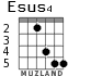 Esus4 for guitar - option 2