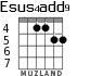 Esus4add9 for guitar - option 4
