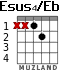 Esus4/Eb for guitar - option 1