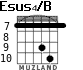 Esus4/B for guitar - option 3