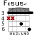 F6sus4 for guitar - option 4