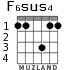 F6sus4 for guitar - option 1