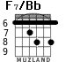 F7/Bb for guitar - option 3