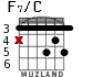 F7/C for guitar - option 4