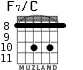 F7/C for guitar - option 5