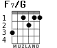 F7/G for guitar - option 2