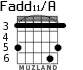 Fadd11/A for guitar - option 3