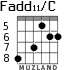 Fadd11/C for guitar - option 2