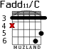 Fadd11/C for guitar - option 1