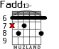 Fadd13- for guitar - option 4