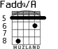 Fadd9/A for guitar - option 5