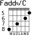 Fadd9/C for guitar - option 4