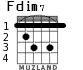 Fdim7 for guitar - option 3
