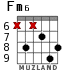 Fm6 for guitar - option 4