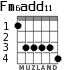 Fm6add11 for guitar - option 2
