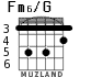 Fm6/G for guitar - option 3