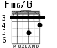Fm6/G for guitar - option 1