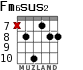 Fm6sus2 for guitar - option 4