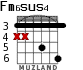 Fm6sus4 for guitar - option 4