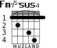 Fm75-sus4 for guitar - option 4