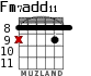 Fm7add11 for guitar - option 2