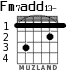 Fm7add13- for guitar - option 1