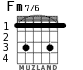 Fm7/6 for guitar - option 1