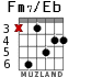 Fm7/Eb for guitar - option 2