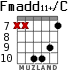 Fmadd11+/C for guitar - option 4