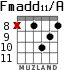 Fmadd11/A for guitar - option 6