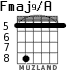 Fmaj9/A for guitar - option 6