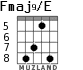 Fmaj9/E for guitar - option 7
