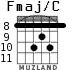 Fmaj/C for guitar - option 5
