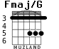 Fmaj/G for guitar - option 2
