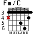 Fm/C for guitar - option 2