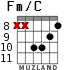 Fm/C for guitar - option 5