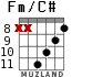 Fm/C# for guitar - option 3