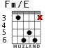 Fm/E for guitar - option 3