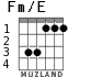 Fm/E for guitar