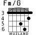 Fm/G for guitar - option 2